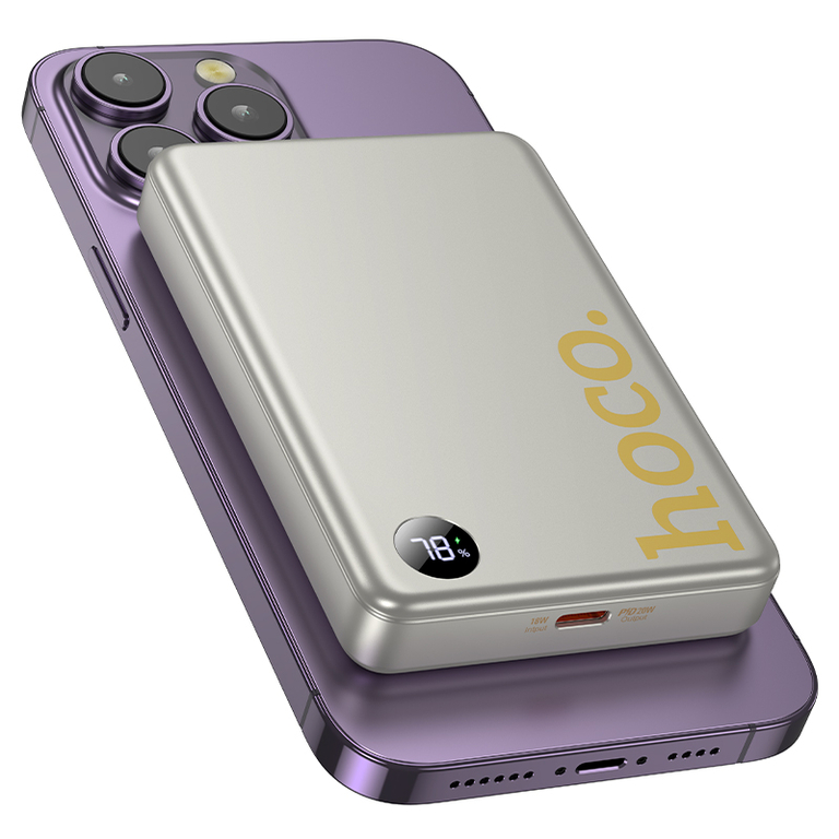 Внешний аккумулятор Hoco Q34 беспроводная зарядка, 10000mAh, PD20W, QC3.0