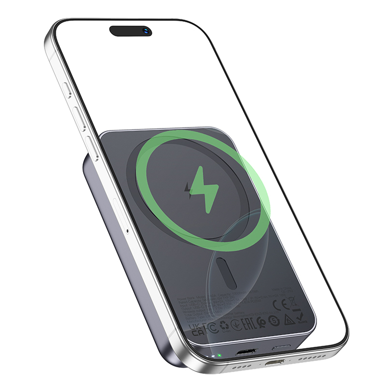 Внешний аккумулятор Hoco J160A 10000mAh, PD20W, беспроводная зарядка