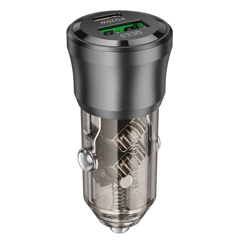 Авто.зарядка BOROFONE BZ25 38W, PD20W+QC3.0, кабель Type-C/Type-C