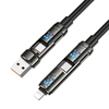 Кабель 4-в-1USB A/C на Lightning/USB C Hoco U143 240W 