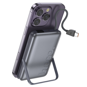 Внешний аккумулятор Hoco Q43, 10000mAh, PD20W, QC3.0, цвет серый металлик