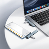 Адаптер - Хаб BOROFONE FH1A 4-В-1, Type-C на 3USB2.0+USB3.0
