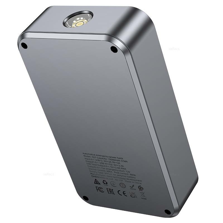 Внешний аккумулятор Hoco QS7 с пускозарядным устройством, 10000mAh, 37Wh