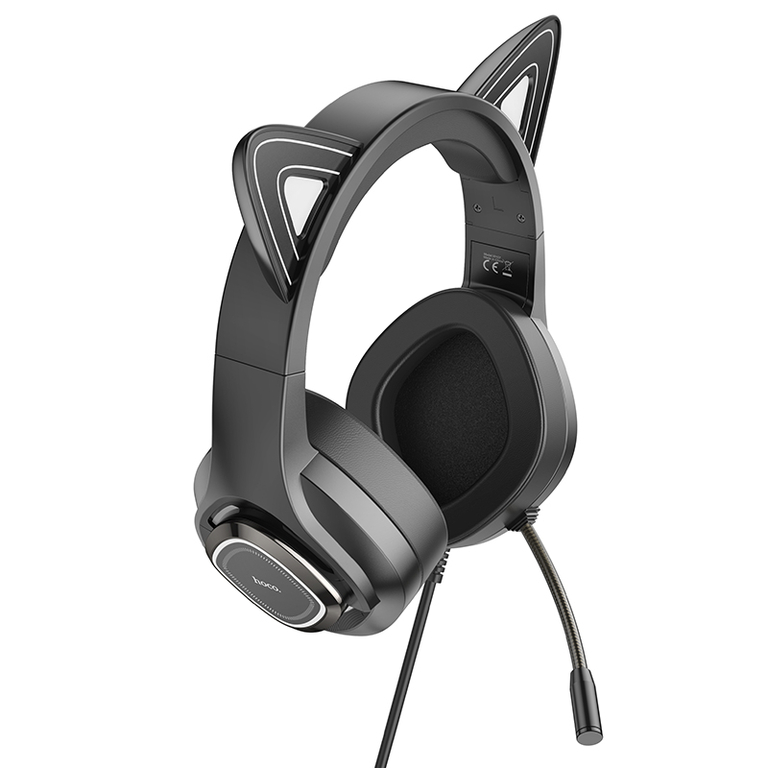 Игровые накладные наушники Hoco W107 с подсветкой