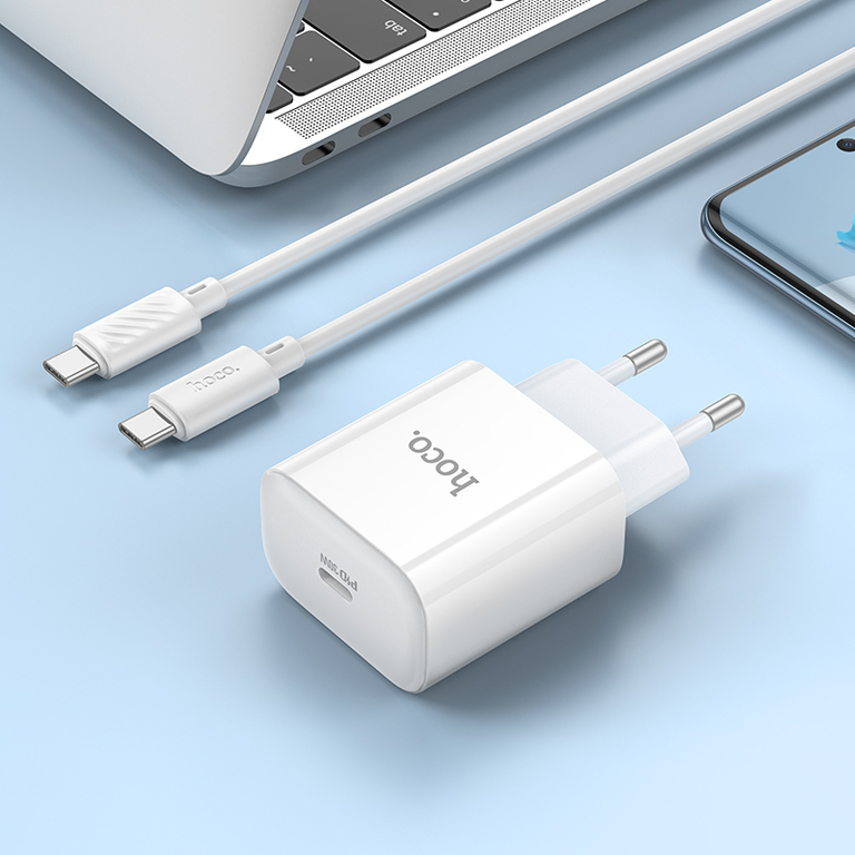 Сетевое зарядное устройство Hoco C76A Pro, PD30W, кабель Type-C/Type-C