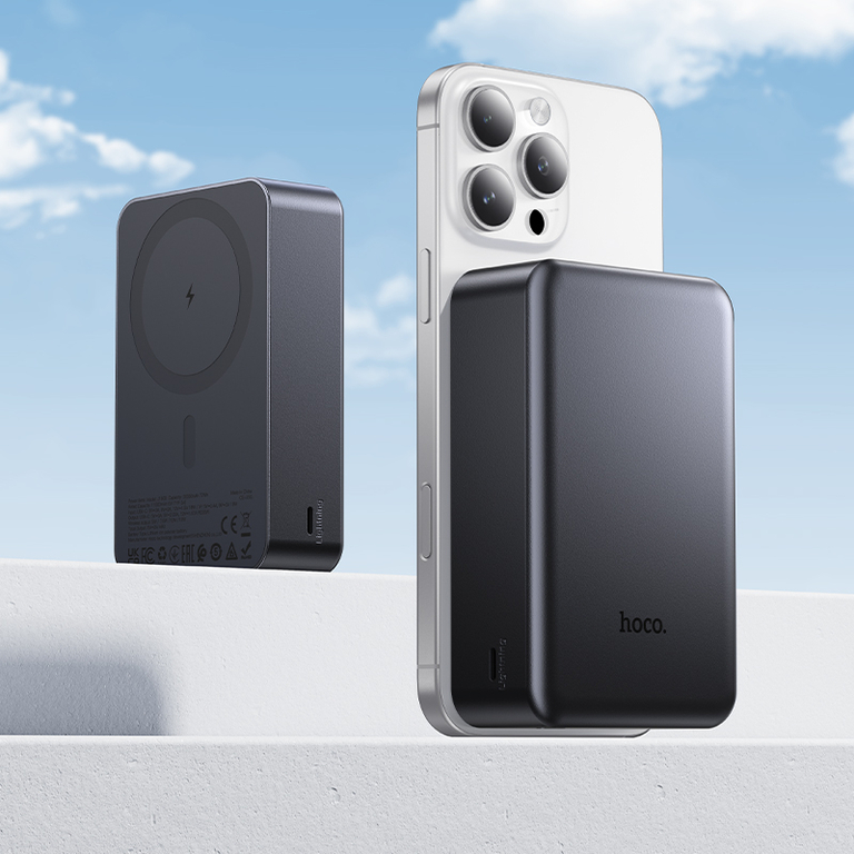 Внешний аккумулятор Hoco J160B 20000mAh, PD20W, беспроводная зарядка