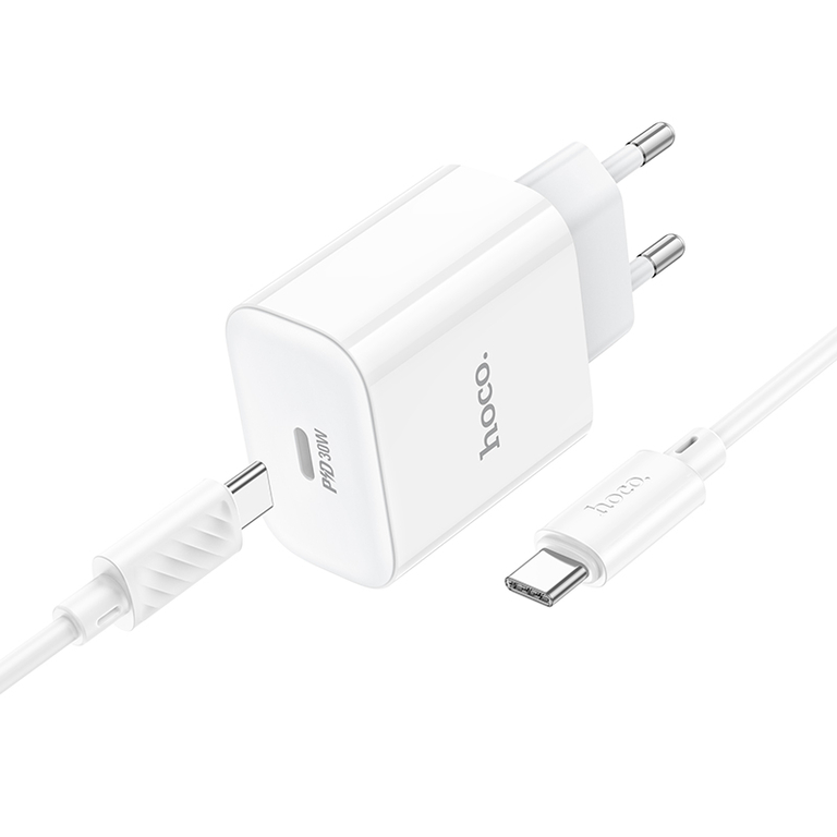 Сетевое зарядное устройство Hoco C76A Pro, PD30W, кабель Type-C/Type-C