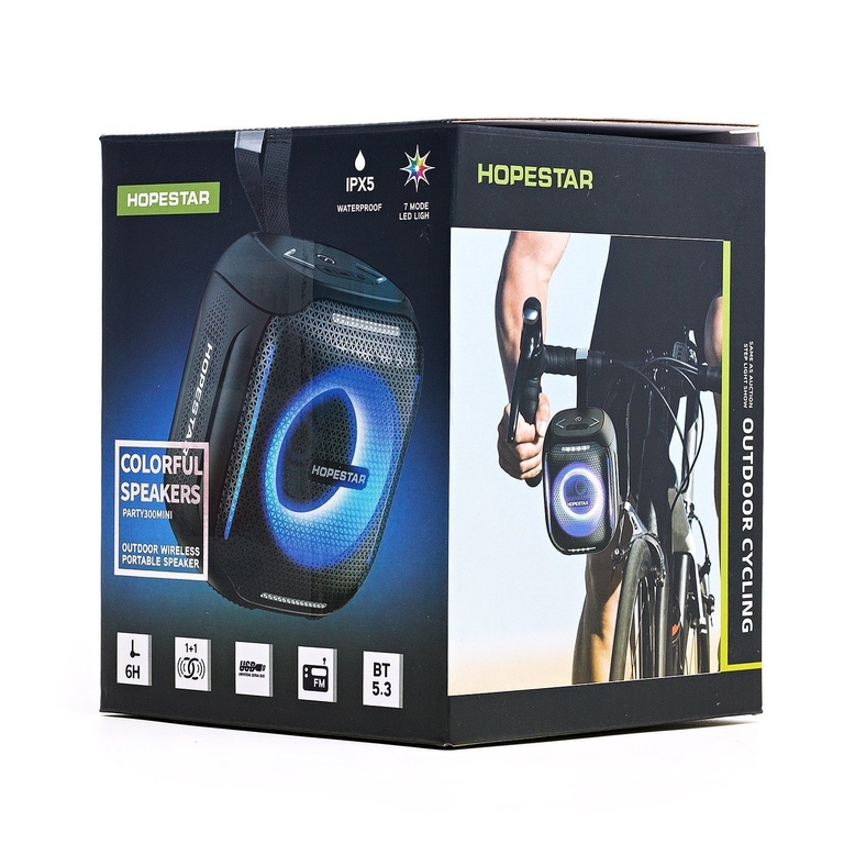 Bluetooth колонка HOPESTAR PARTY 300 MINI 5W, цвет черный