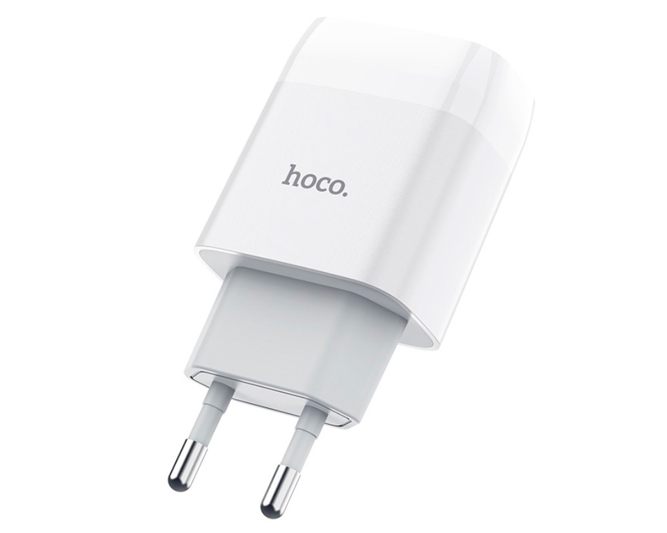 Зарядное сетевое устройство Hoco C73A, 2USB, 2.4A, цвет белый