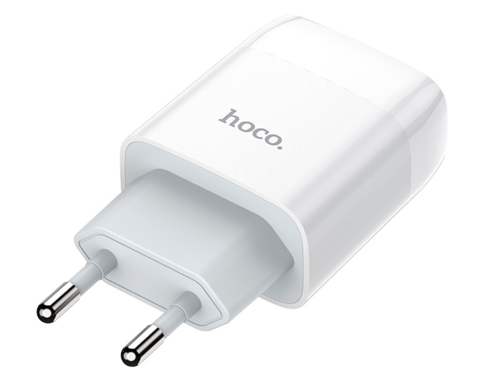 Зарядное сетевое устройство Hoco C73A, 2USB, 2.4A, цвет белый
