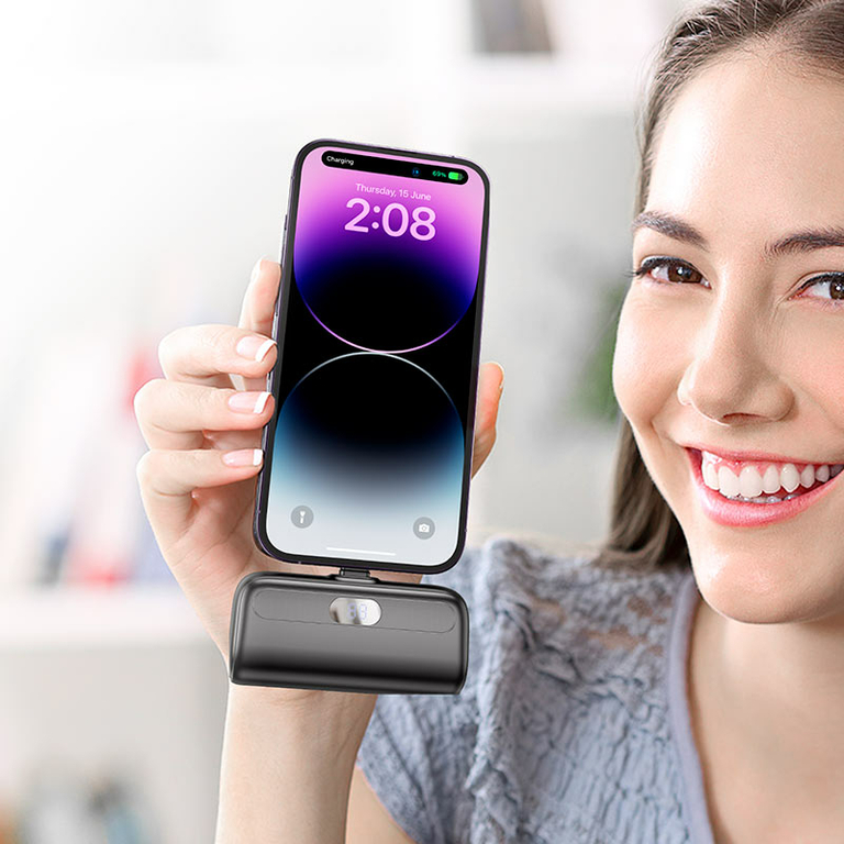 Портативный аккумулятор Hoco J116 5000mAh Lightning, черный