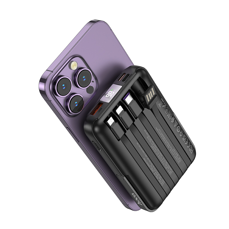 Портативный аккумулятор Hoco J135 22.5W 10000mAh с беспроводной зарядкой