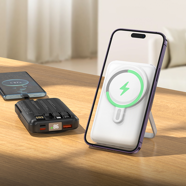 Портативный аккумулятор Hoco J135 22.5W 10000mAh с беспроводной зарядкой