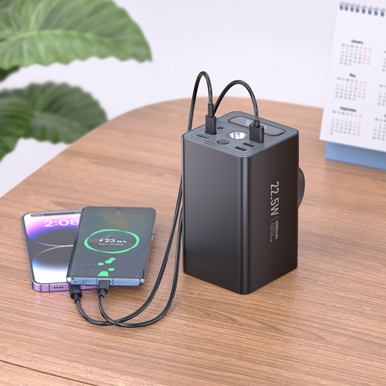 Портативный аккумулятор Hoco J138 22.5W + PD20W + DC12V 60000mAh