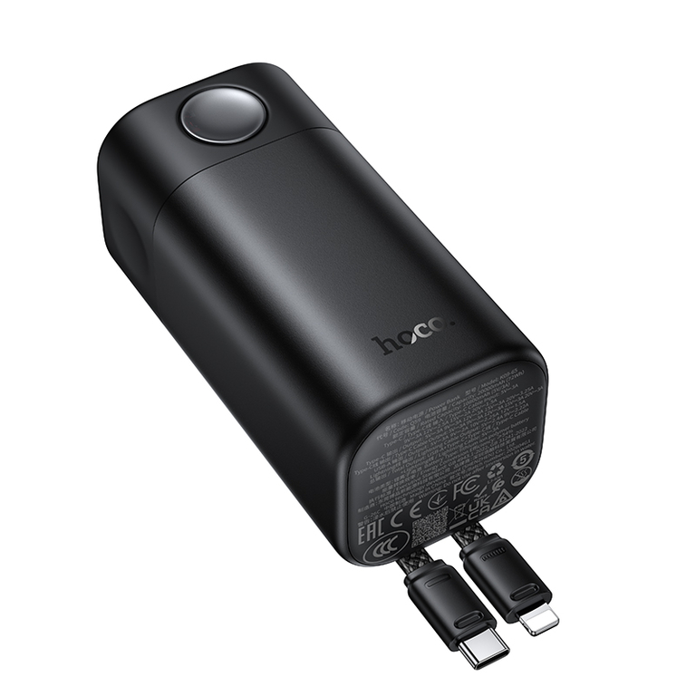Внешний аккумулятор Hoco Q59 20000mAh, PD65W встроенный кабель (CCC)