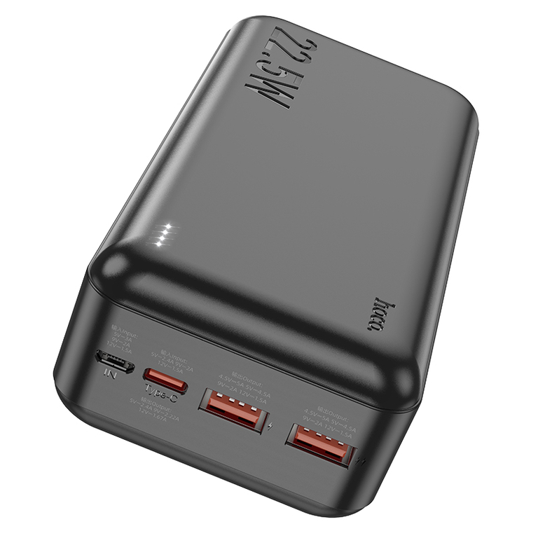 Портативный аккумулятор Hoco J101B 30000mAh, Цвет черный