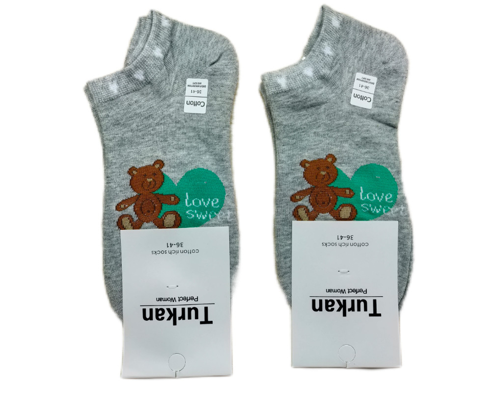 Короткие женские носки TURKAN хлопок