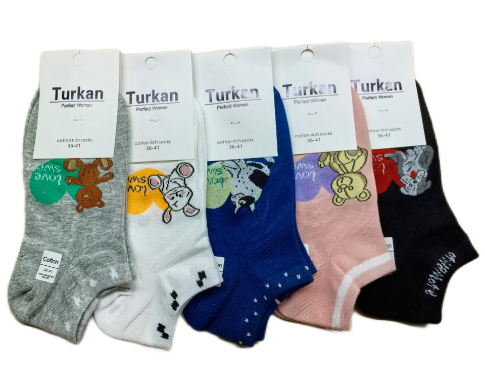 Короткие женские носки TURKAN хлопок