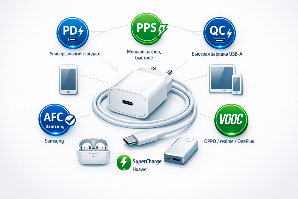 Протоколы быстрой зарядки
